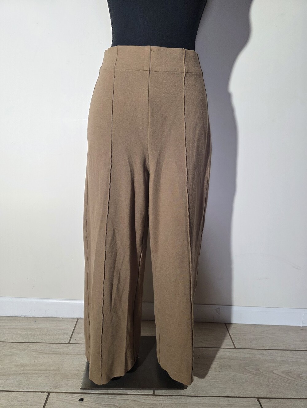 Jones New York Wide-Leg High-Waist Pants in Brown